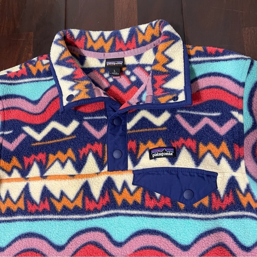 Patagonia Synchilla Kids Pullover Size Large 12 Multicolor - Picture 2 of 6